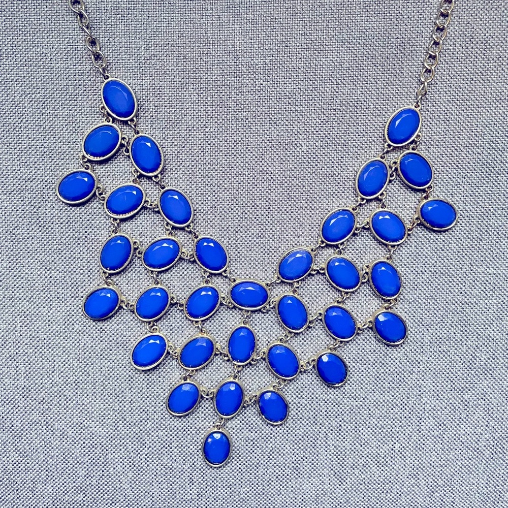 Beautiful Blue Statement Necklace